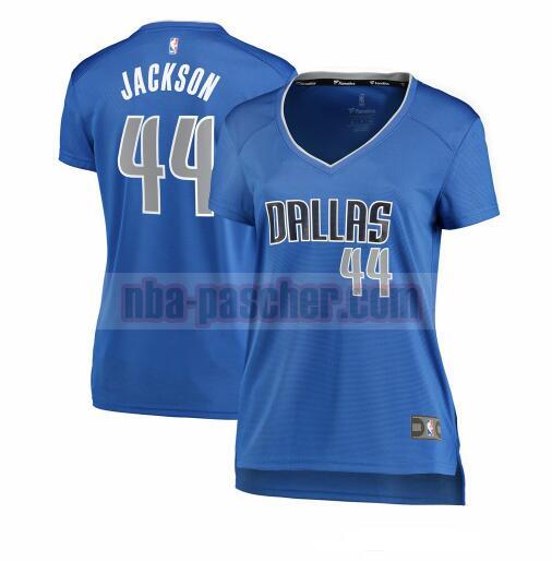 Maillot Dallas Mavericks Femme Justin Jackson 44 icon edition Bleu