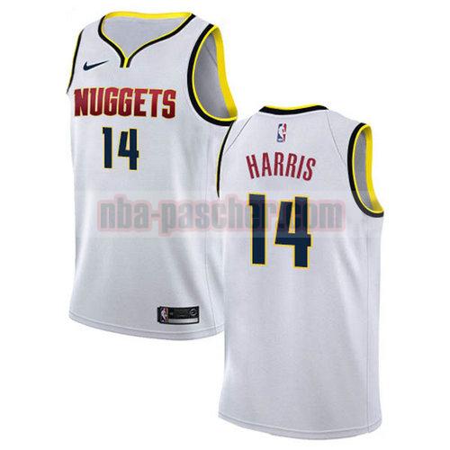 Maillot Denver Nuggets Homme Gary Harris 14 2018-2019 blanc