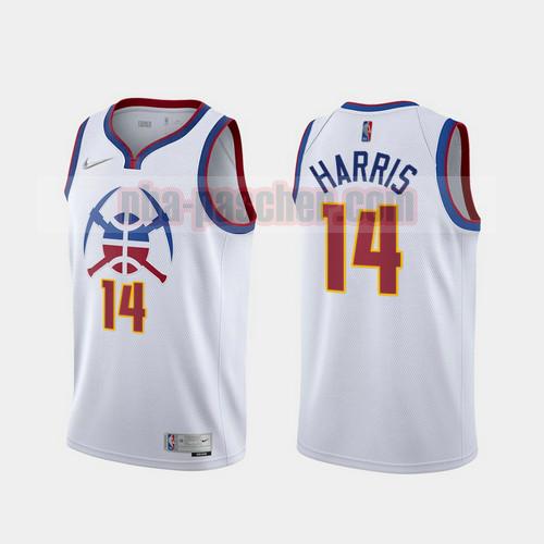 Maillot Denver Nuggets Homme Gary Harris 14 2020-21 Earned Edition Blanc