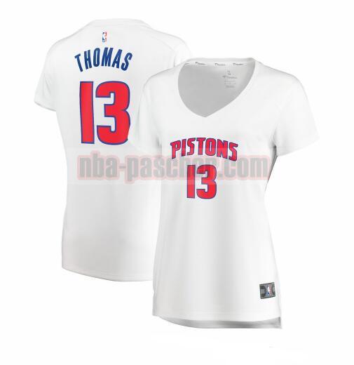 Maillot Detroit Pistons Femme Khyri Thomas 13 association edition Blanc