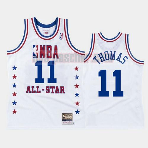 Maillot Detroit Pistons Homme Isiah Thomas 11 All Star 1988 Blanc