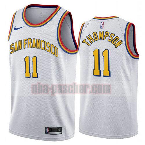 Maillot Golden State Warriors Homme Klay Thompson 11 2020 blanc