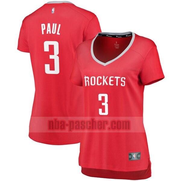 Maillot Houston Rockets Femme Chris Paul 3 icon edition Rouge