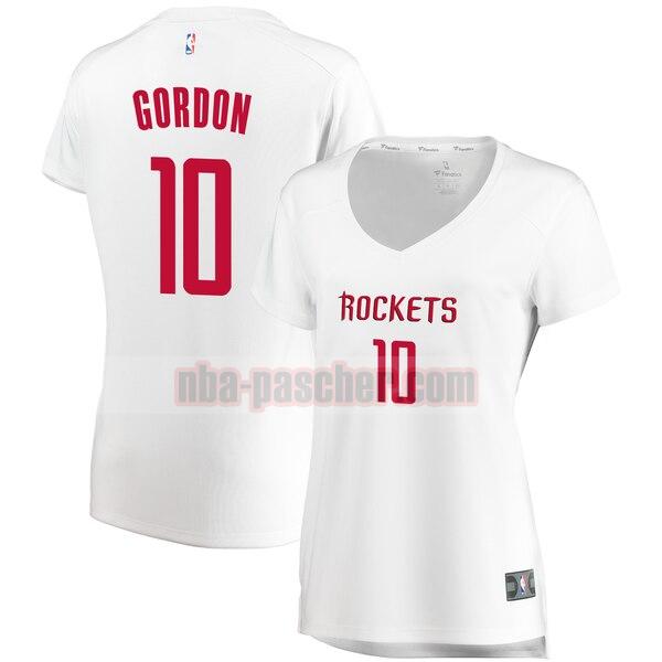 Maillot Houston Rockets Femme Eric Gordon 10 association edition Blanc