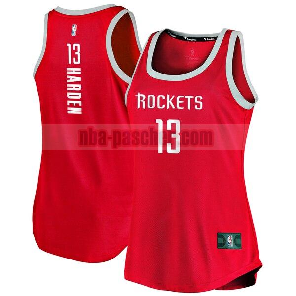 Maillot Houston Rockets Femme James Harden 13 icon edition Rouge