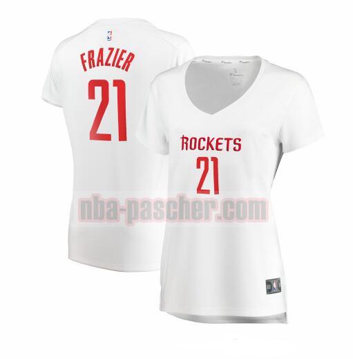 Maillot Houston Rockets Femme Michael Frazier 21 association edition Blanc