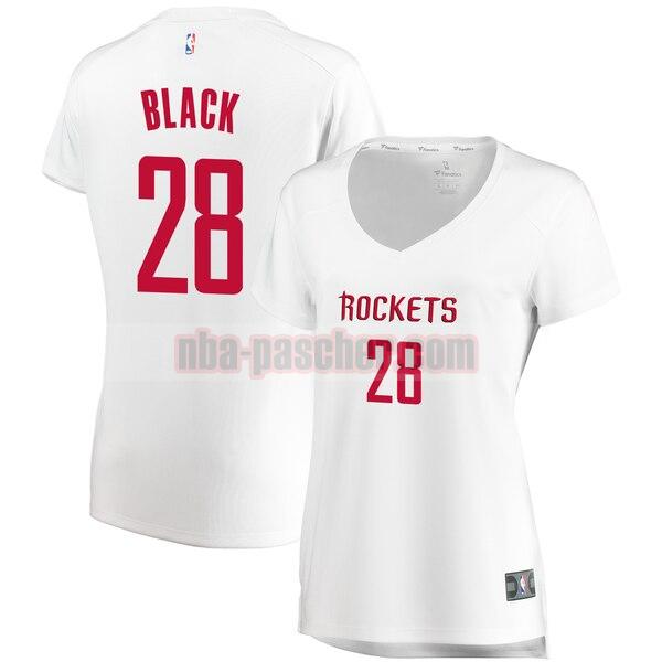 Maillot Houston Rockets Femme Tarik Black 28 association edition Blanc