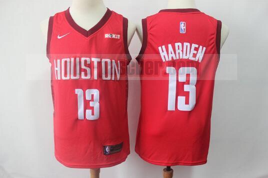 Maillot Houston Rockets Homme James Harden 13 Édition gagnée Rouge