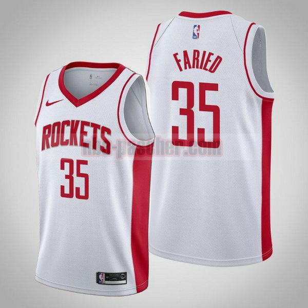 Maillot Houston Rockets Homme Kenneth Faried 35 2020-21 saison déclaration blanc