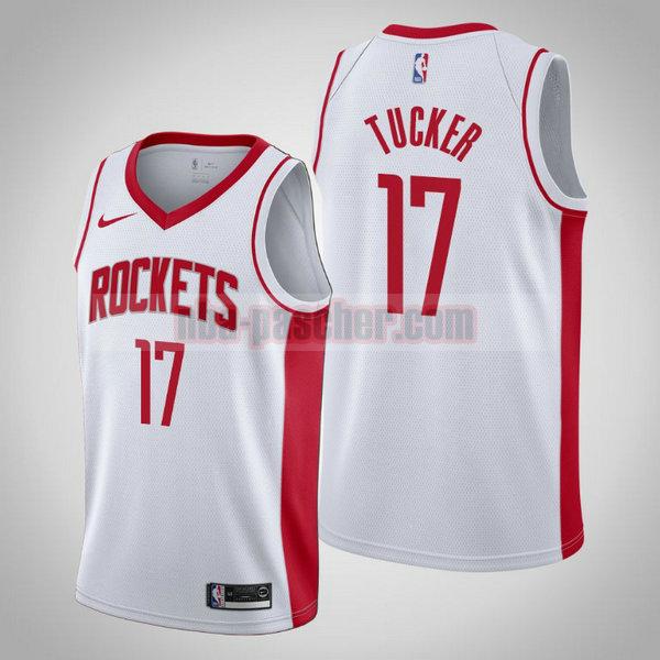 Maillot Houston Rockets Homme P.J. Tucker 17 2020-21 saison déclaration blanc