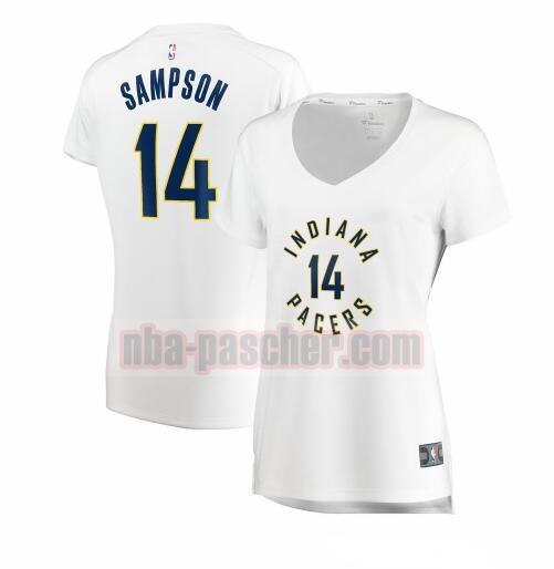 Maillot Indiana Pacers Femme JaKarr Sampson 14 association edition Blanc