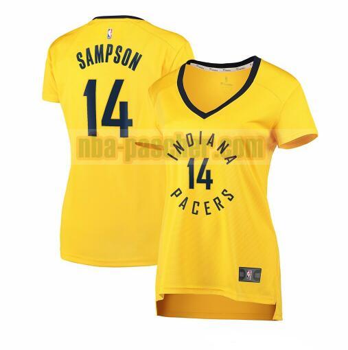 Maillot Indiana Pacers Femme JaKarr Sampson 14 statement edition Jaune