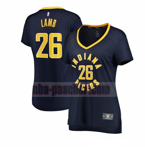 Maillot Indiana Pacers Femme Jeremy Lamb 26 icon edition Bleu marin
