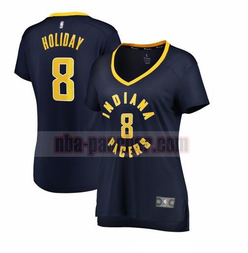 Maillot Indiana Pacers Femme Justin Holiday 8 icon edition Bleu marin