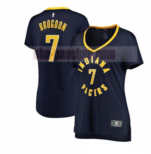 Maillot Indiana Pacers Femme Malcolm Brogdon 7 icon edition Bleu marin
