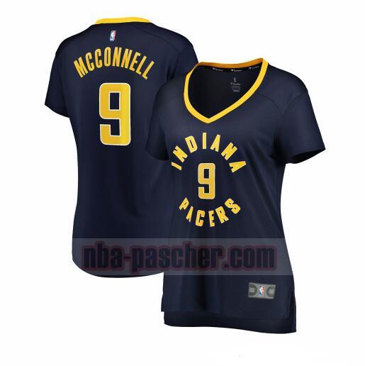 Maillot Indiana Pacers Femme T.J. McConnell 9 icon edition Bleu marin