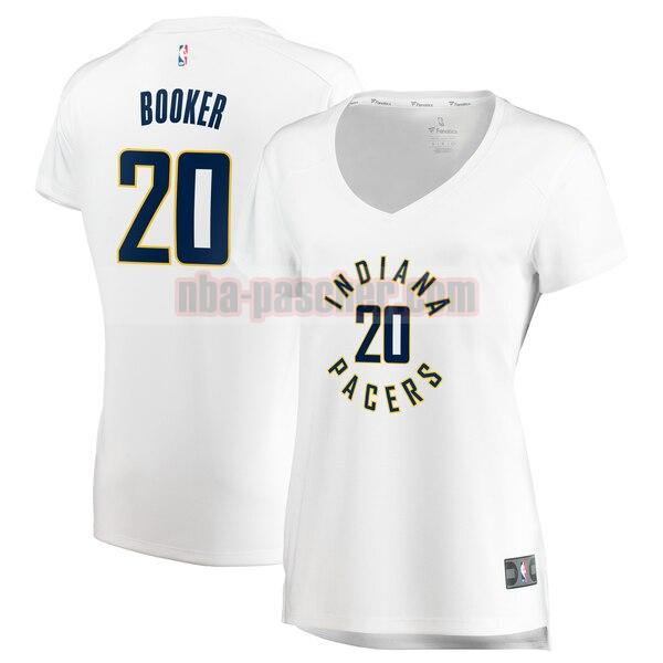 Maillot Indiana Pacers Femme Trevor Booker 20 association edition Blanc