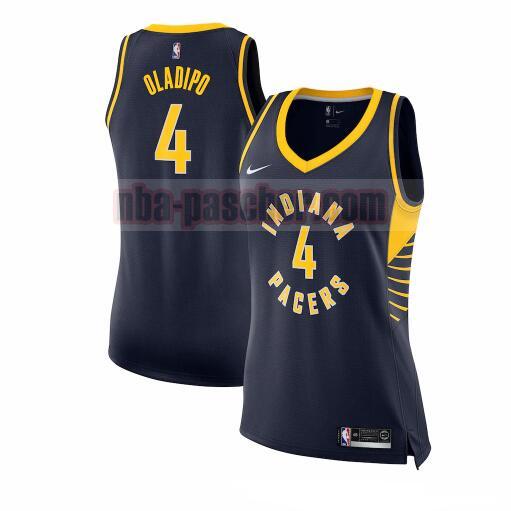 Maillot Indiana Pacers Femme Victor Oladipo 4 Nike icon edition Bleu marin