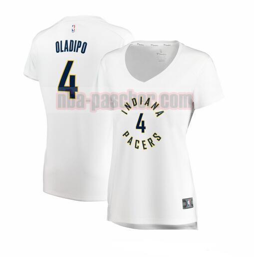 Maillot Indiana Pacers Femme Victor Oladipo 4 association edition Blanc