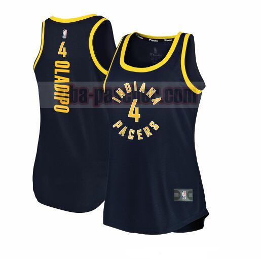 Maillot Indiana Pacers Femme Victor Oladipo 4 classique Bleu marin