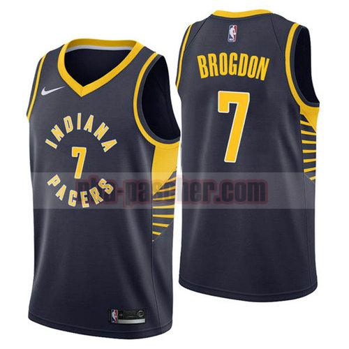 Maillot Indiana Pacers Homme Malcolm Brogdon 7 2018-19 Bleu