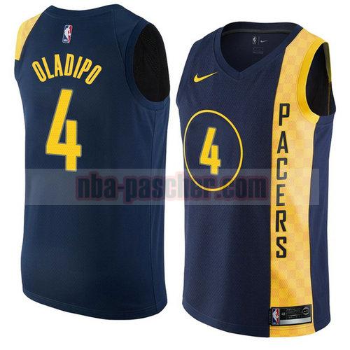 Maillot Indiana Pacers Homme Victor Oladipo 4 Ville 2018 Bleu
