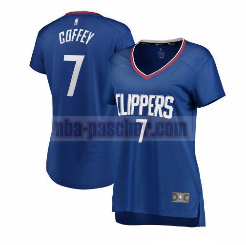 Maillot Los Angeles Clippers Femme Amir Coffey 7 icon edition Bleu
