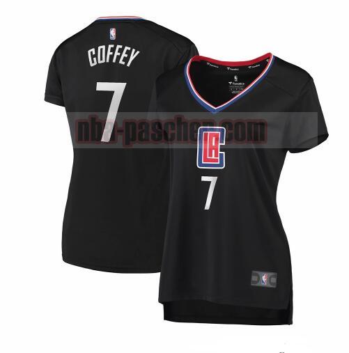 Maillot Los Angeles Clippers Femme Amir Coffey 7 statement edition Noir