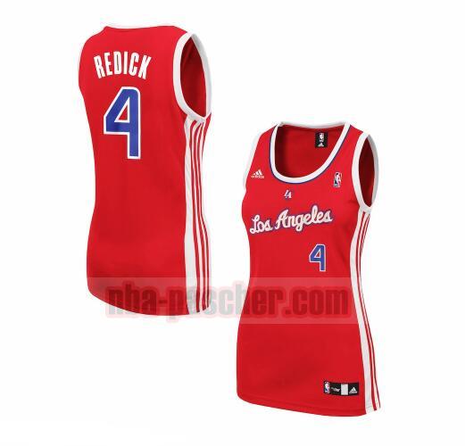 Maillot Los Angeles Clippers Femme JJ Redick 4 adidas Réplique Rouge