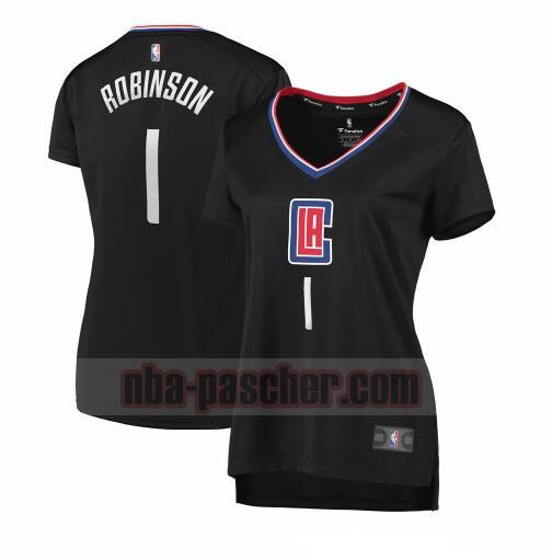 Maillot Los Angeles Clippers Femme Jerome Robinson 1 statement edition Noir