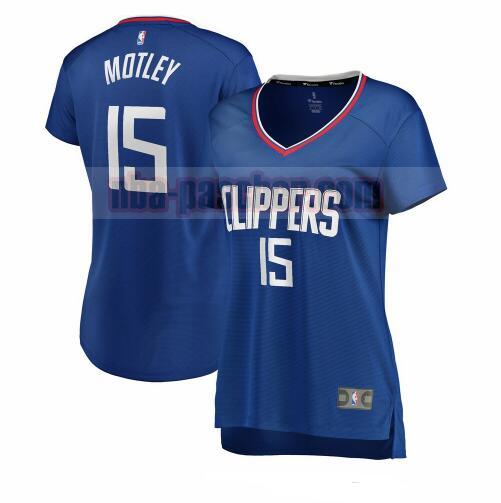 Maillot Los Angeles Clippers Femme Johnathan Motley 15 icon edition Bleu