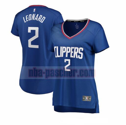 Maillot Los Angeles Clippers Femme Kawhi Leonard 2 icon edition Bleu
