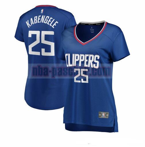 Maillot Los Angeles Clippers Femme Mfiondu Kabengele 25 icon edition Bleu