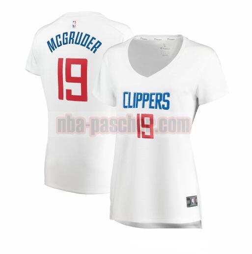 Maillot Los Angeles Clippers Femme Rodney McGruder 19 association edition Blanc