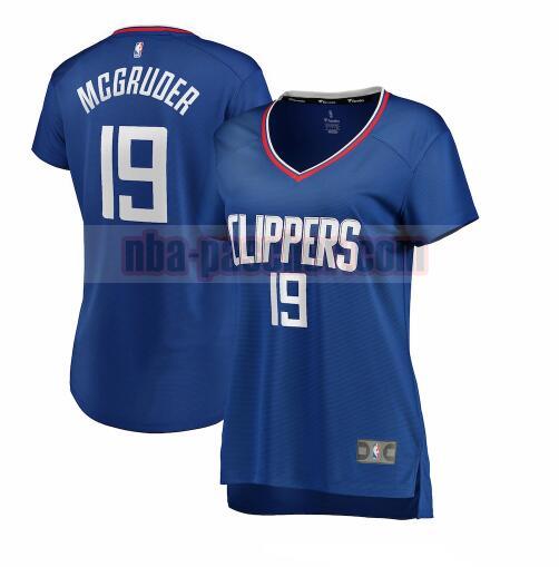 Maillot Los Angeles Clippers Femme Rodney McGruder 19 icon edition Bleu