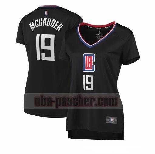 Maillot Los Angeles Clippers Femme Rodney McGruder 19 statement edition Noir
