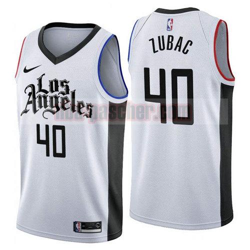 Maillot Los Angeles Clippers Homme Ivica Zubac 40 Ville 2019 blanc