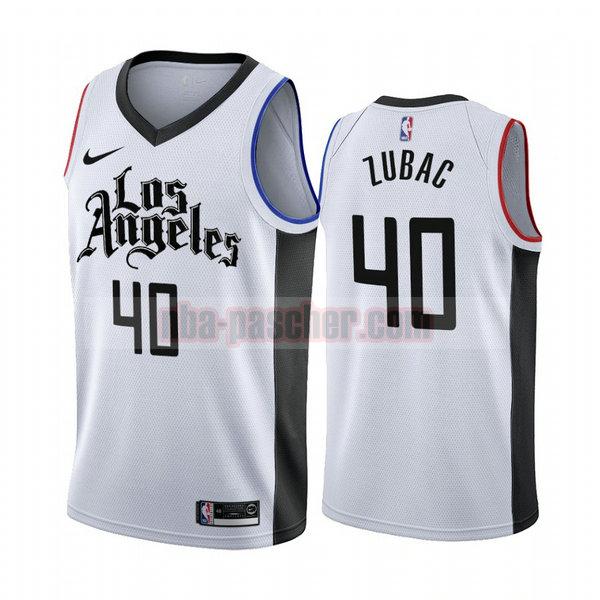 Maillot Los Angeles Clippers Homme Ivica Zubac 40 Édition City 2019-20 blanc