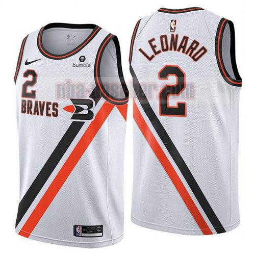 Maillot Los Angeles Clippers Homme Kawhi Leonard 2 2019-20 blanc