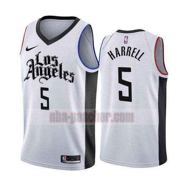 Maillot Los Angeles Clippers Homme Montrezl Harrell 5 Édition City 2019-20 blanc