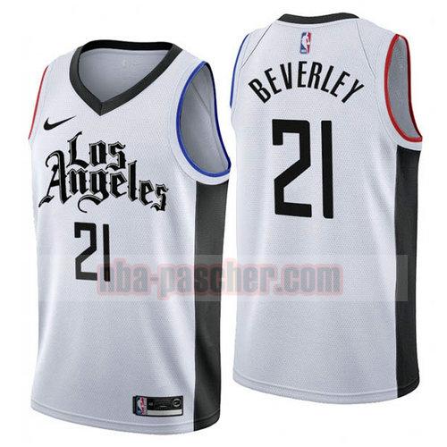 Maillot Los Angeles Clippers Homme Patrick Beverley 21 Ville 2019 White