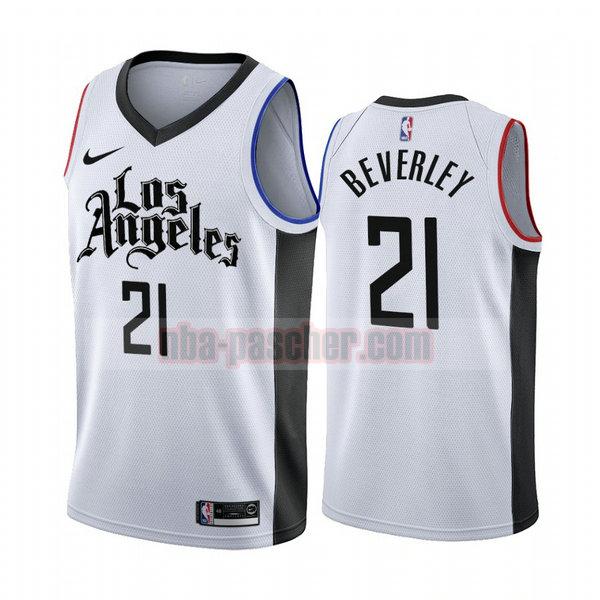 Maillot Los Angeles Clippers Homme Patrick Beverley 21 Édition City 2019-20 blanc