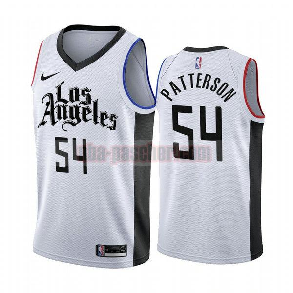 Maillot Los Angeles Clippers Homme Patrick Patterson 54 Édition City 2019-20 blanc