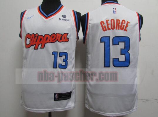 Maillot Los Angeles Clippers Homme Paul George 13 Blanc