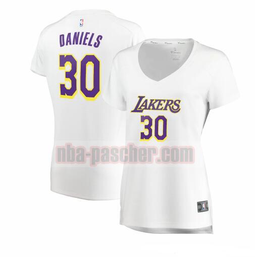 Maillot Los Angeles Lakers Femme Troy Daniels 30 association edition Blanc