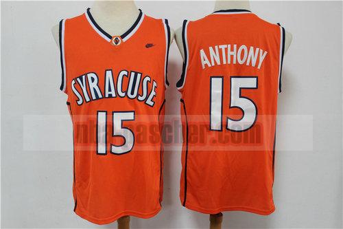 Maillot Los Angeles Lakers Homme ANTHONY 15 Édition universitaire Orange