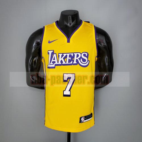 Maillot Los Angeles Lakers Homme ANTHONY 7 Col en V City Edition jaune