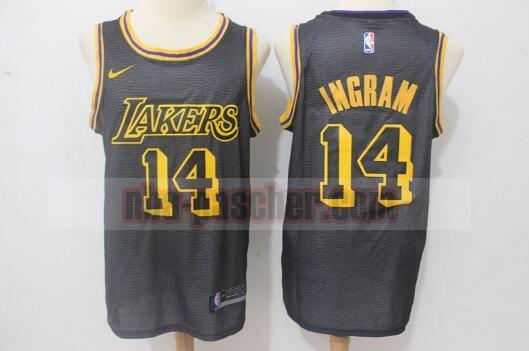 Maillot Los Angeles Lakers Homme Brandon Ingram 14 Basketball Noir
