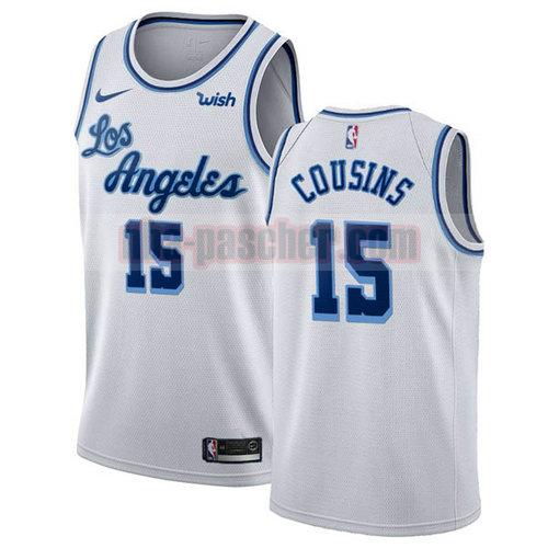 Maillot Los Angeles Lakers Homme DeMarcus Cousins 15 2019-20 White
