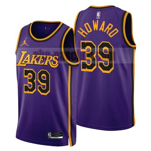 Maillot Los Angeles Lakers Homme Dwight Howard 39 2022-2023 Statement Edition Pourpre